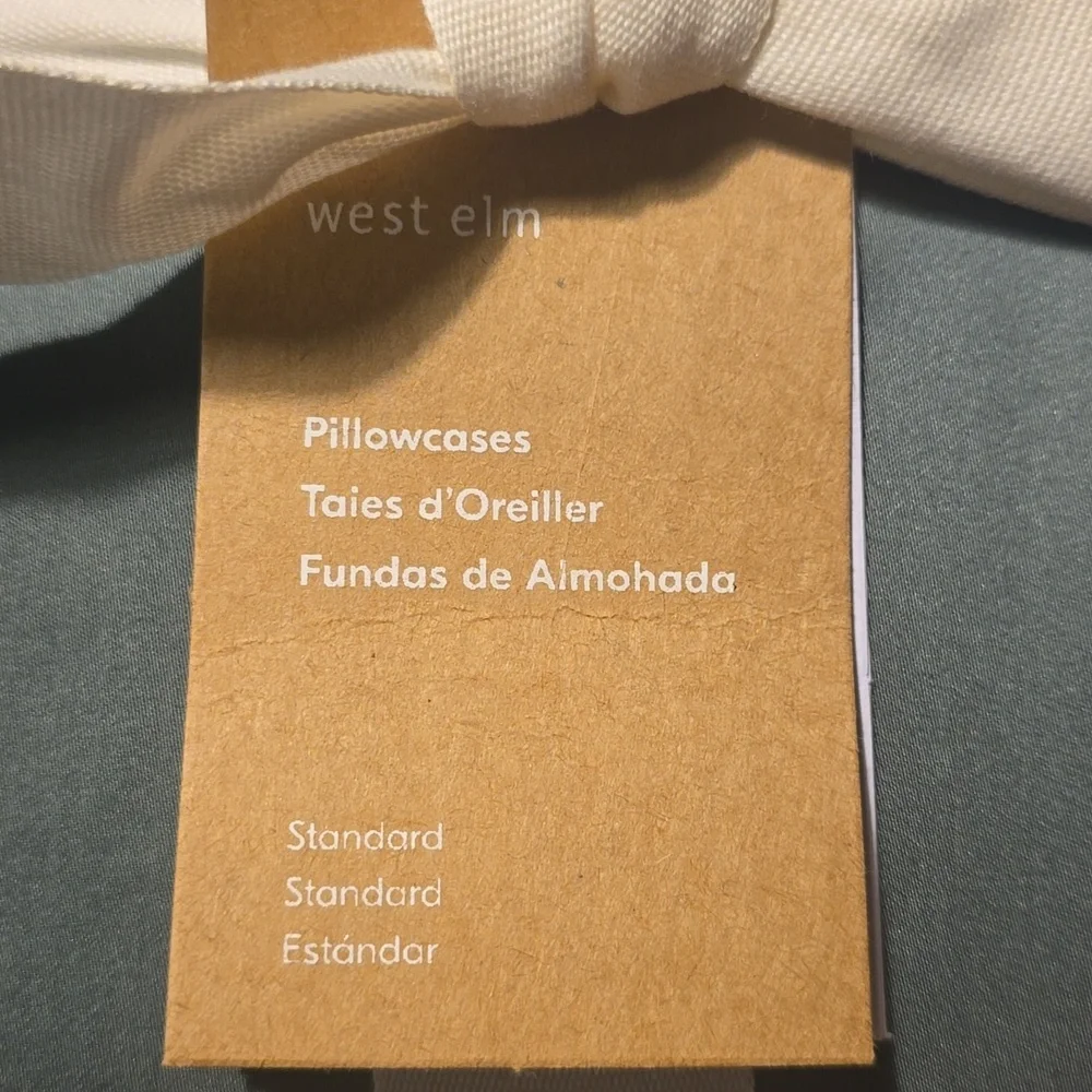 ❤️BUY 2 GET 1 FREE Silky TENCEL™ Pillowcase Set, Color Stormy Blue, Standard